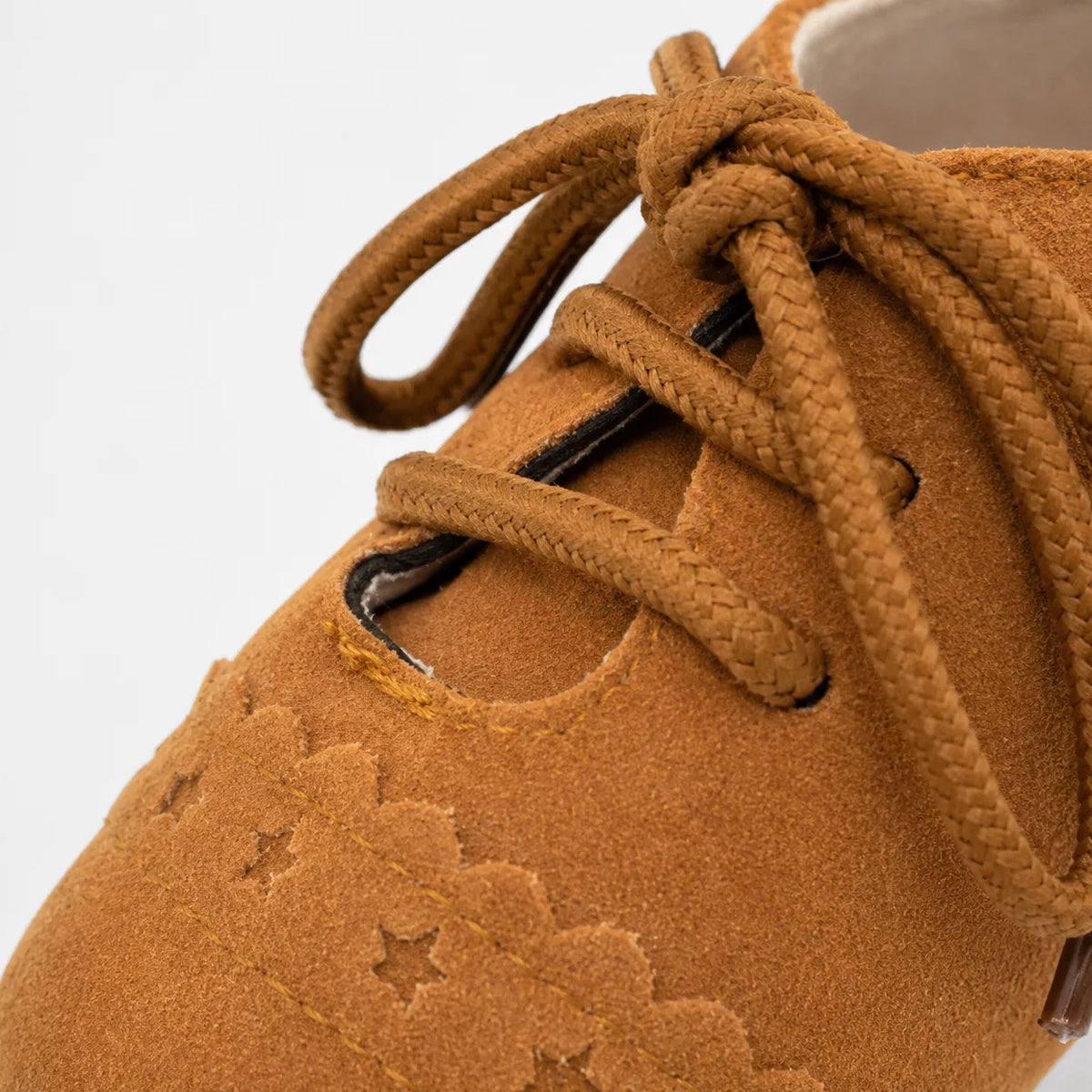 Mocassins Bébé Daim Lacets Franges