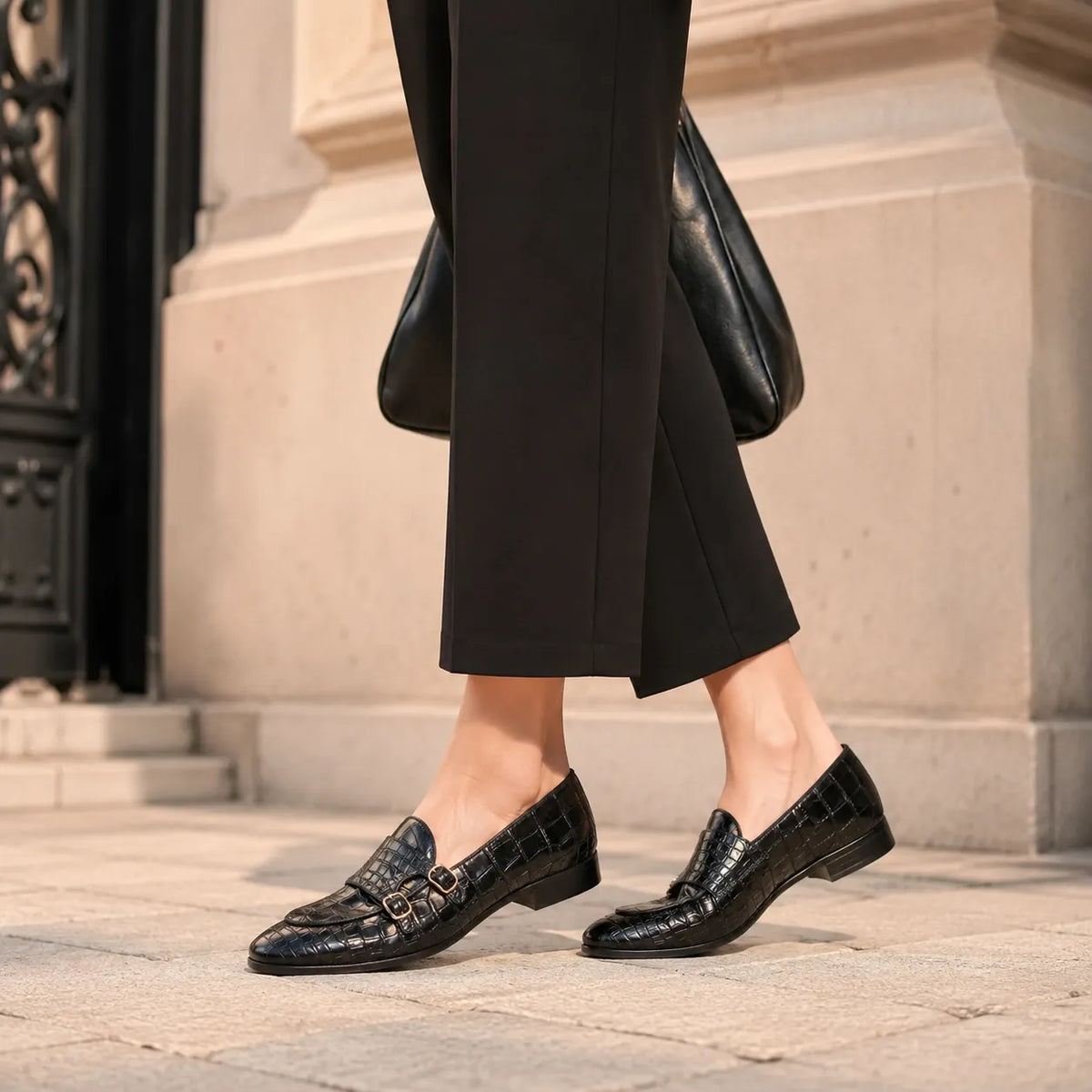 Chaussures Femme Cuir Monk Strap