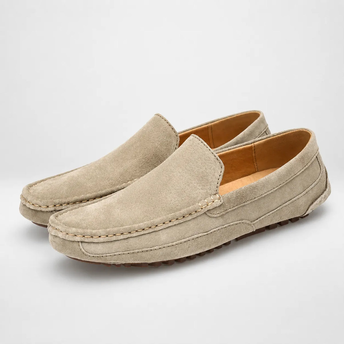 Mocassins Daim Fait Main Luxe