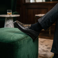 Mocassins Homme Cuir Serpent Luxe