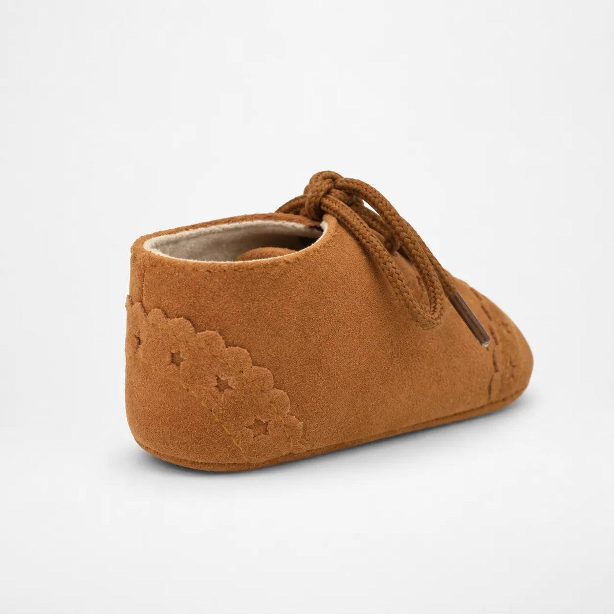 Mocassins Bébé Daim Lacets Franges