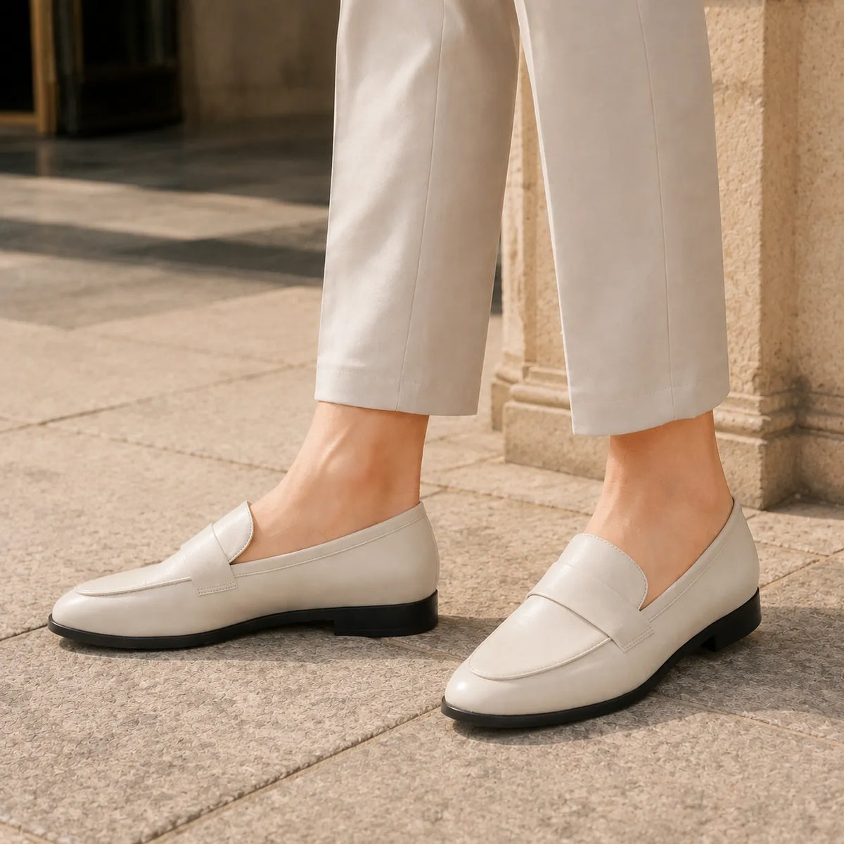 Mocassins Cuir Vintage British