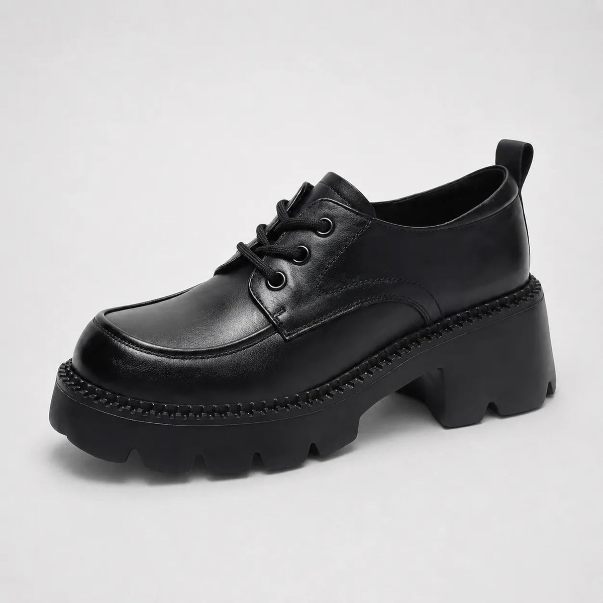 Mocassins Femme Talon Épais