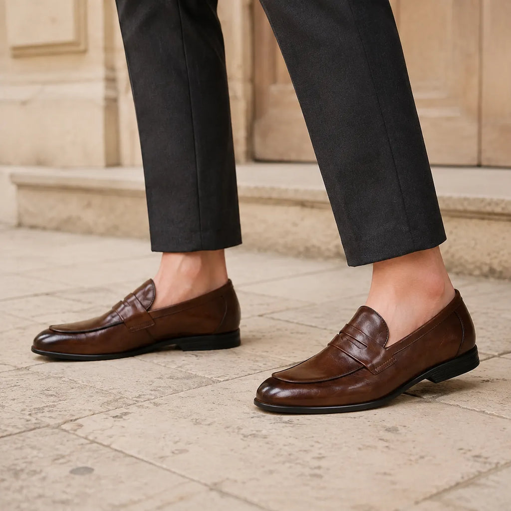 Mocassins Homme Cuir Casual Moderne