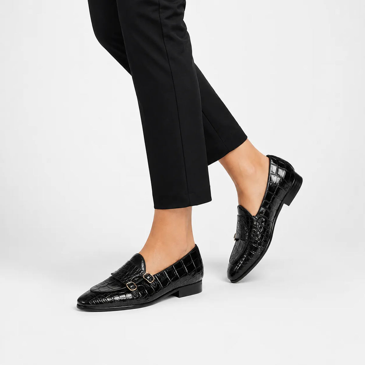 Chaussures Femme Cuir Monk Strap