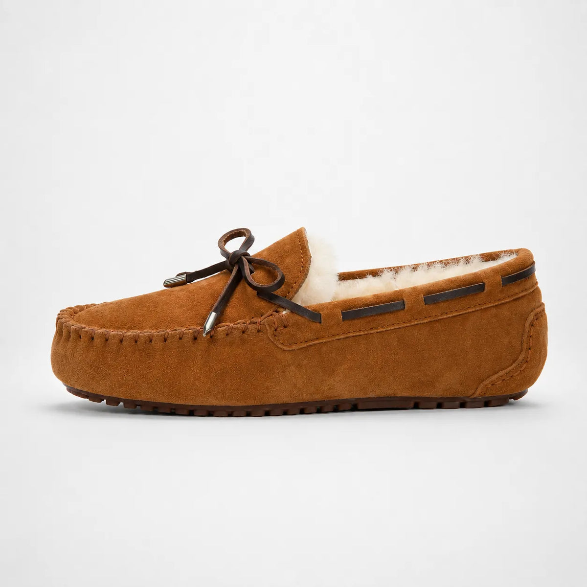 Mocassins Femme Vachette Laine Chaud