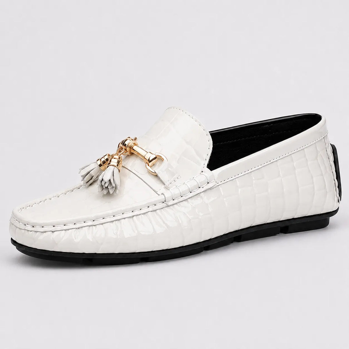 Mocassins Homme Croco Pampilles Luxe