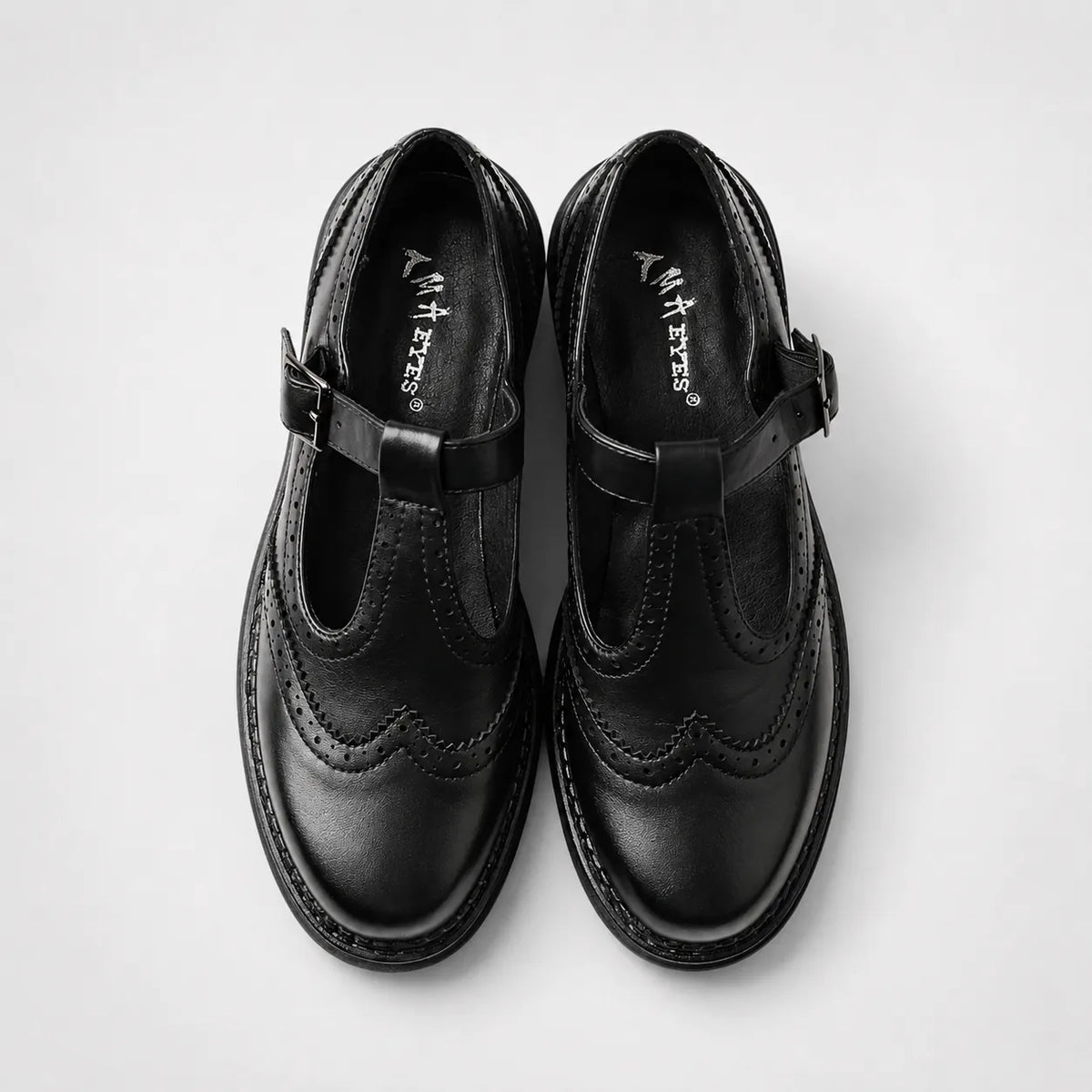 Derbies Femme Cuir Brogue Rétro Confortable