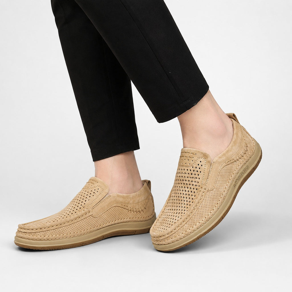 Mocassins Homme Cuir Souple Respirant