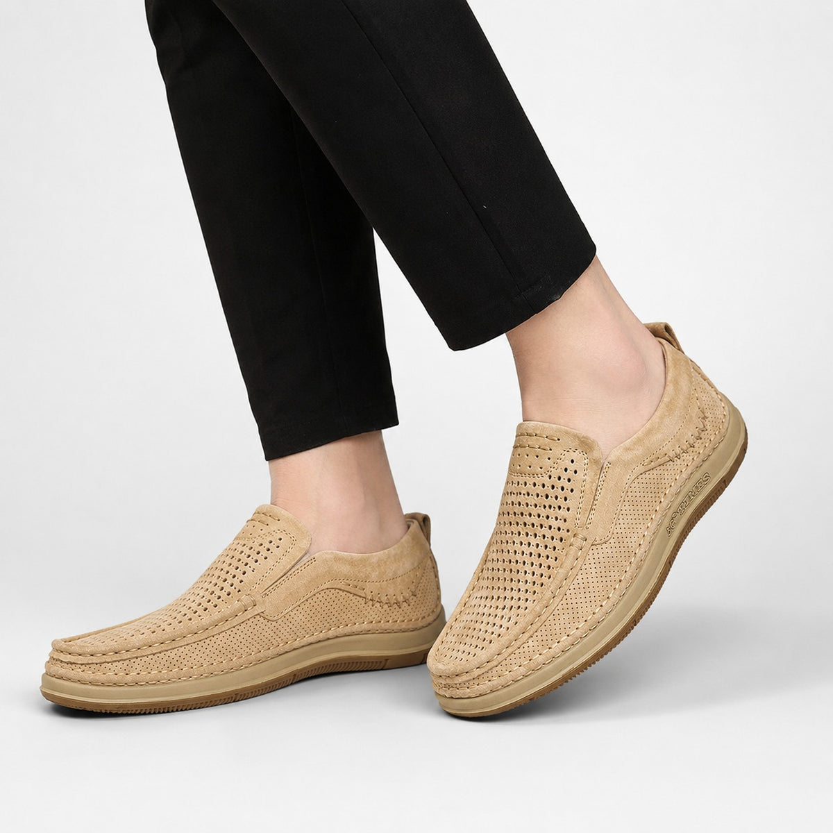 Mocassins Homme Cuir Souple Respirant
