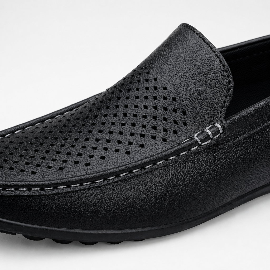 Mocassins Homme Cuir Aéré Été