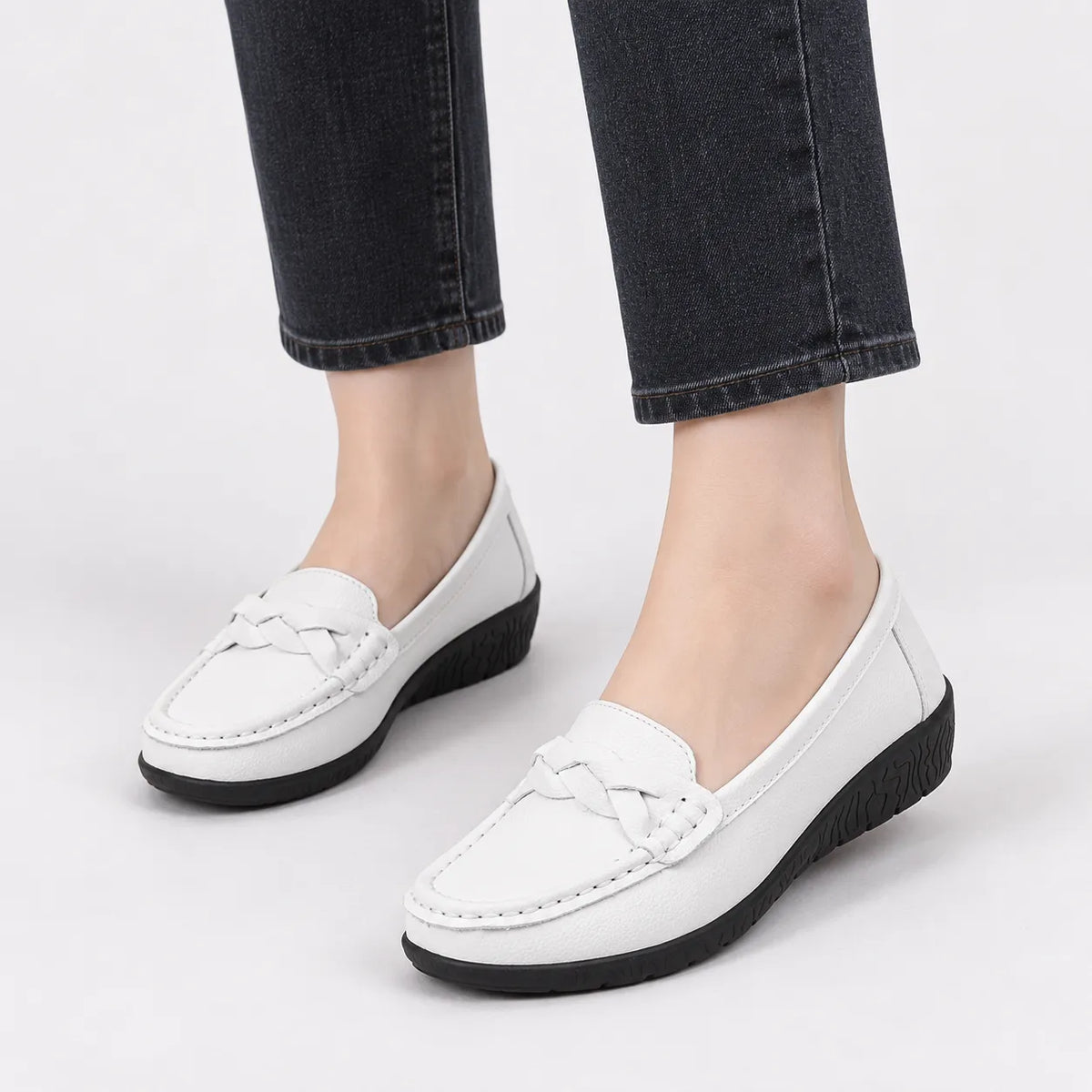 Mocassins Femme Cuir Confort Grandes Tailles