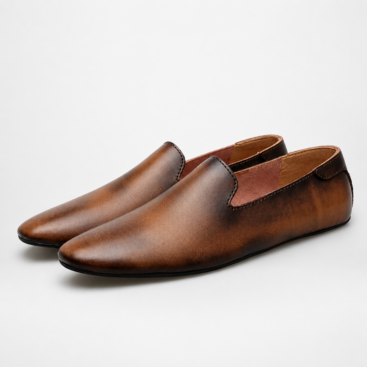 Mocassins Homme Cuir Slip-On Casual