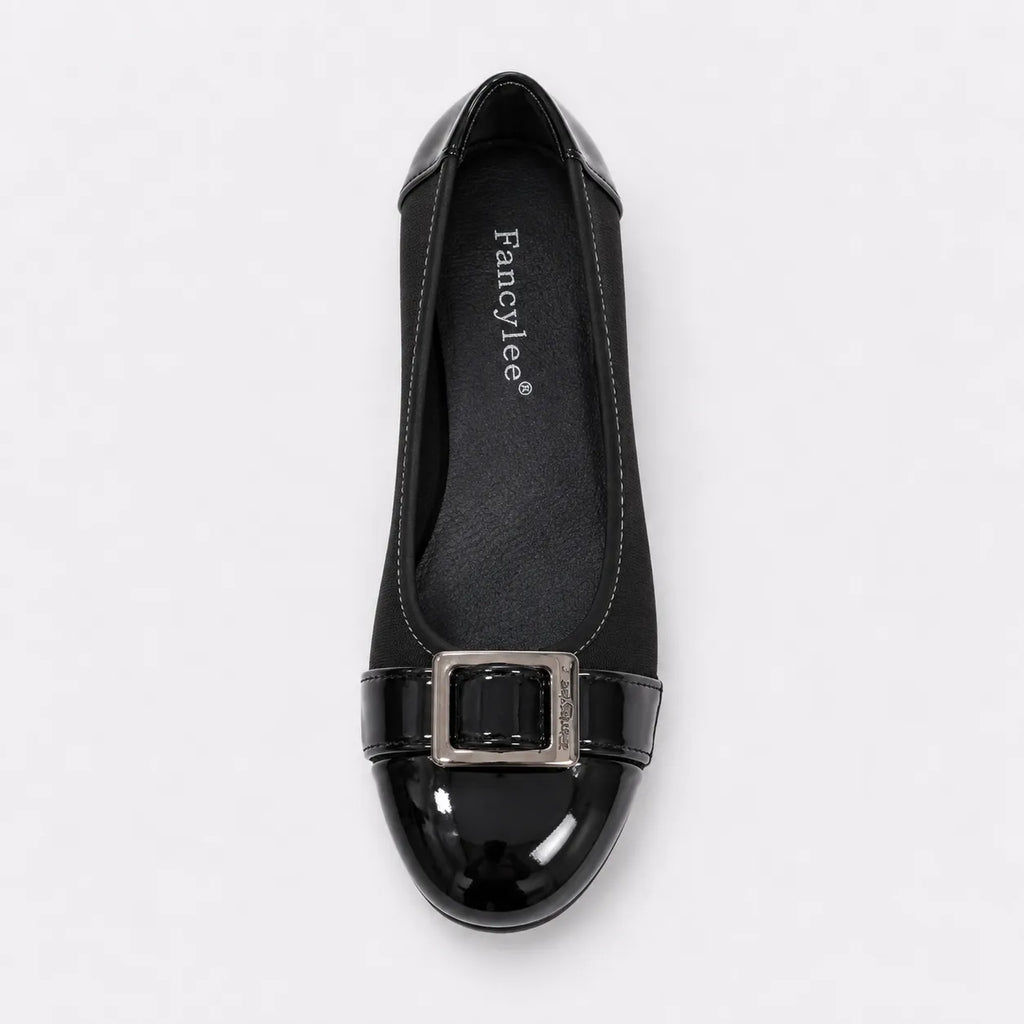 Mocassins Femme Boucle Carrée Vintage