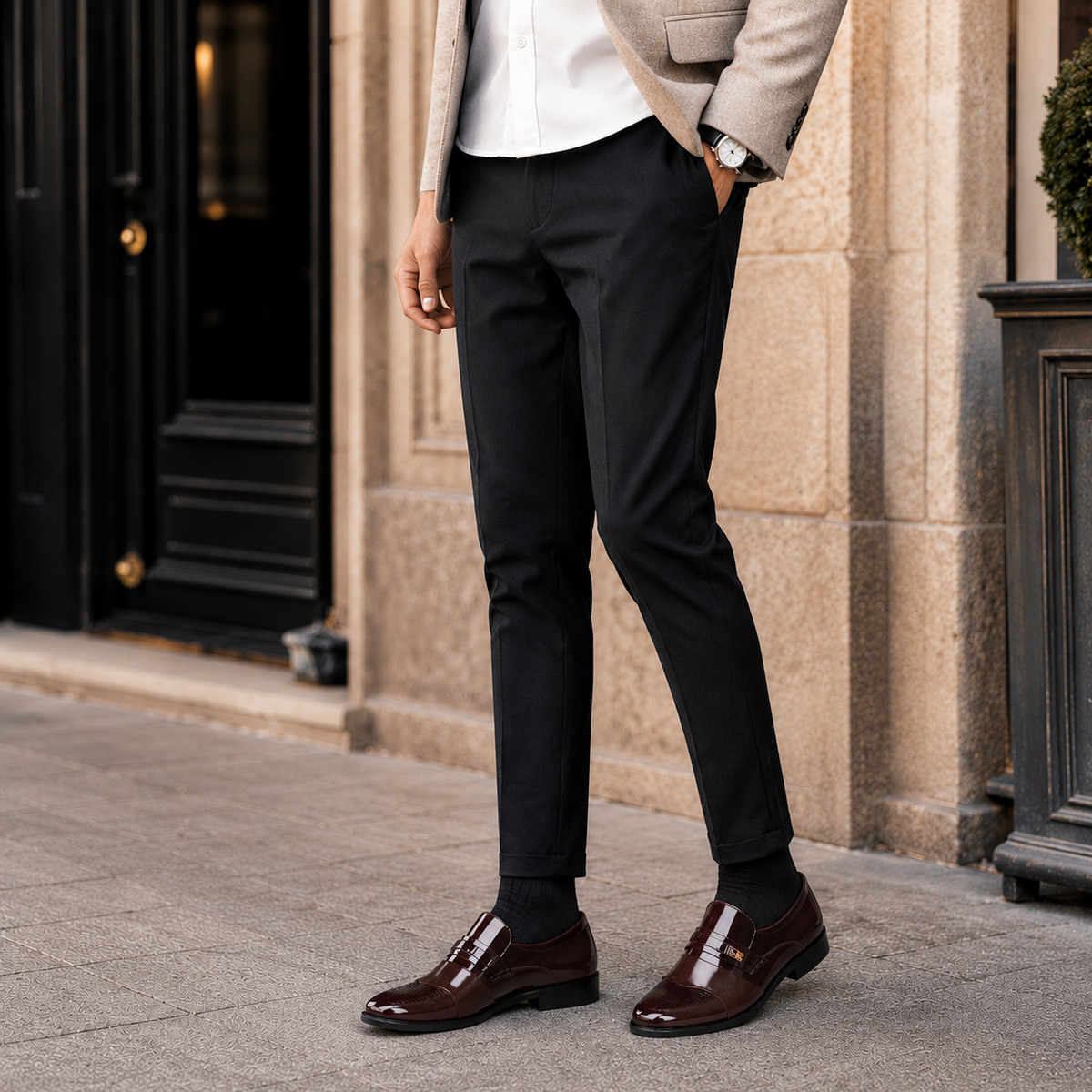 Chaussures Homme Cuir Formel Minimaliste