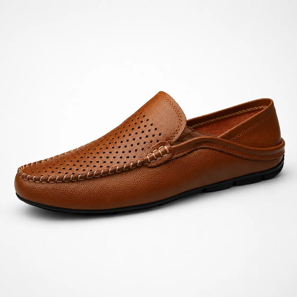 Mocassins Homme Cuir Slip-On