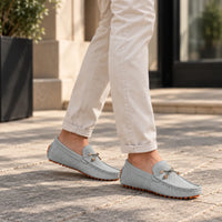 Mocassins Homme Daim Fait Main Bateau