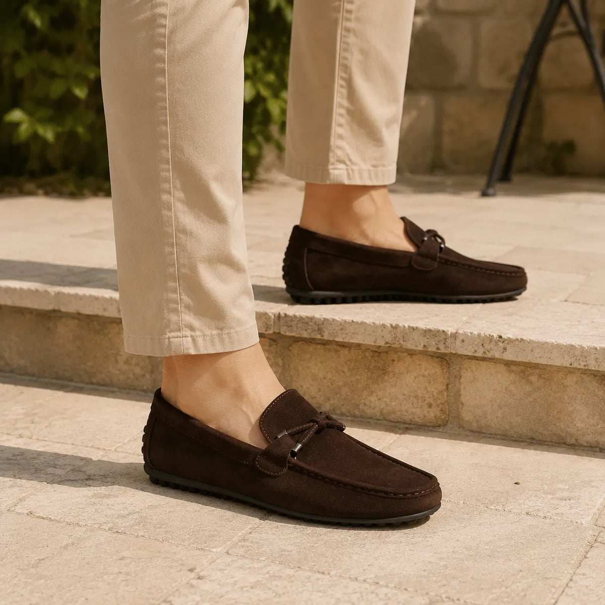 Mocassins Homme Daim Driving Été