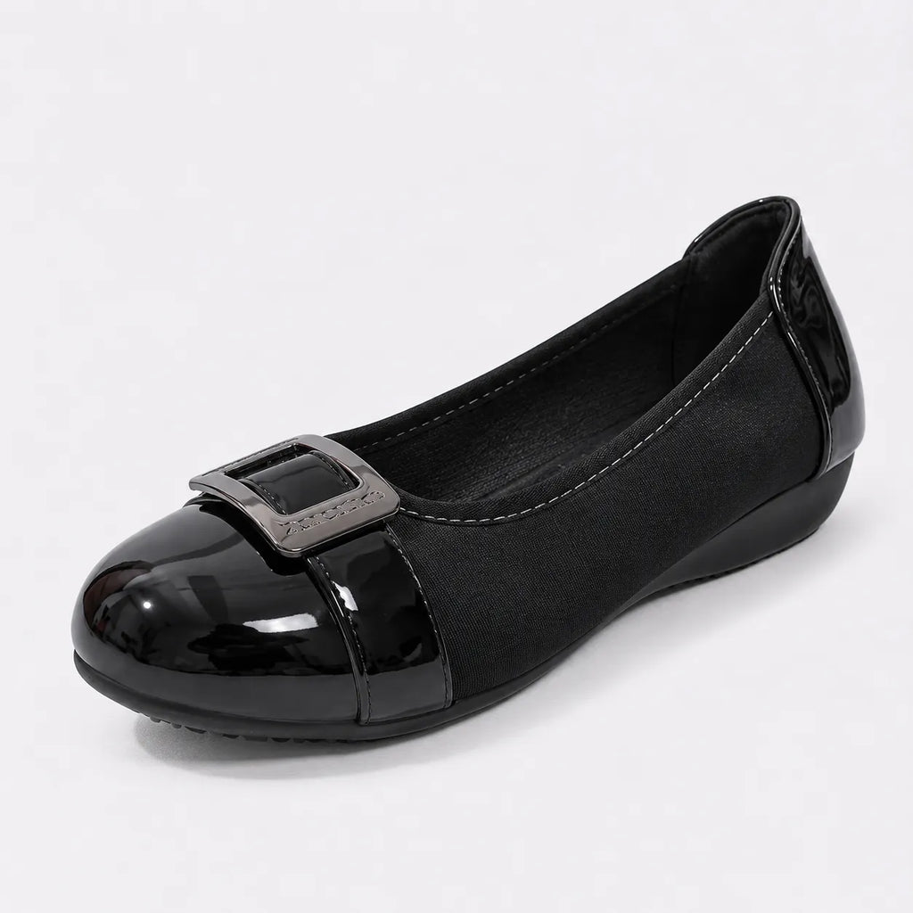 Mocassins Femme Boucle Carrée Vintage
