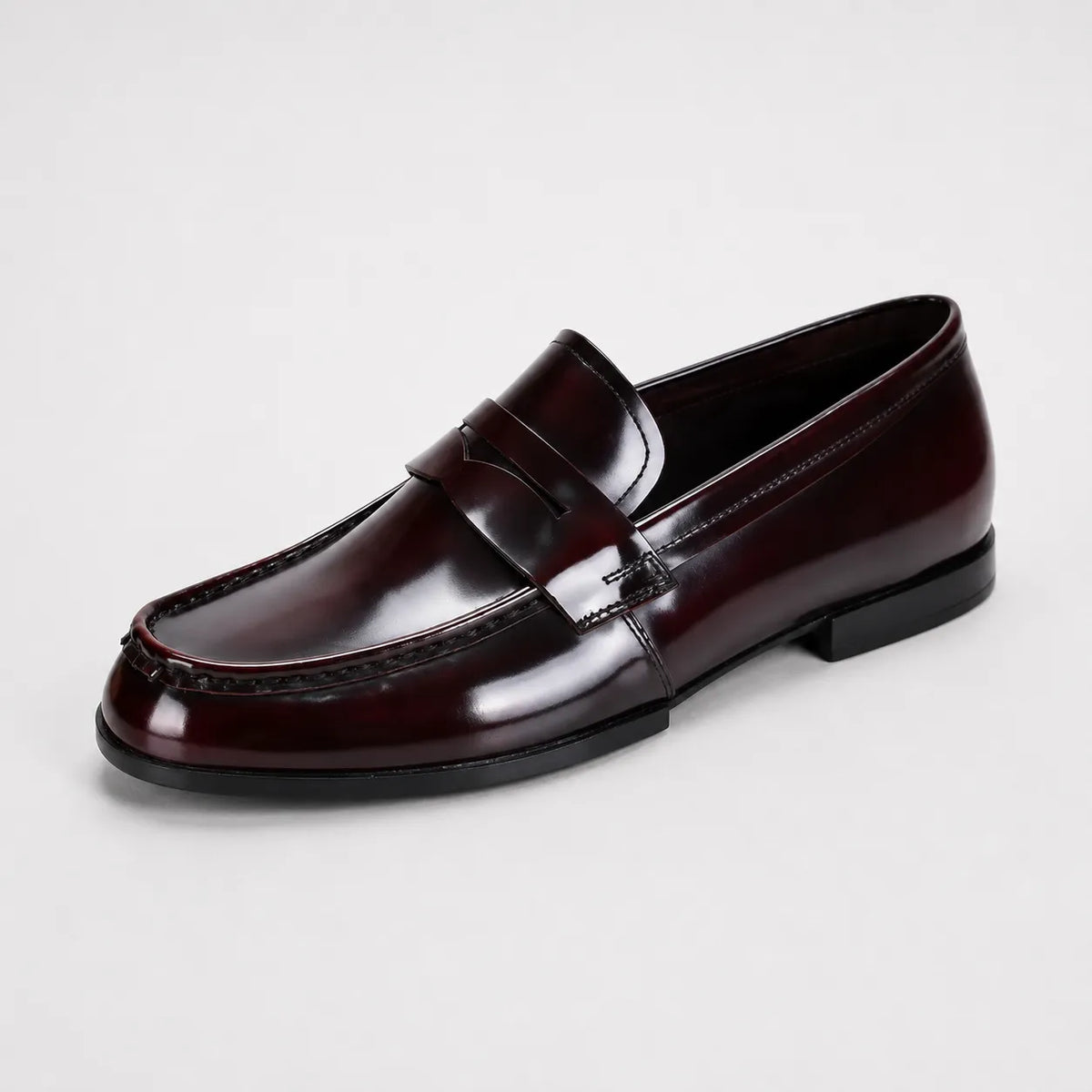 Mocassins Homme Cuir Verni Italien