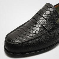 Mocassins Homme Cuir Serpent Luxe
