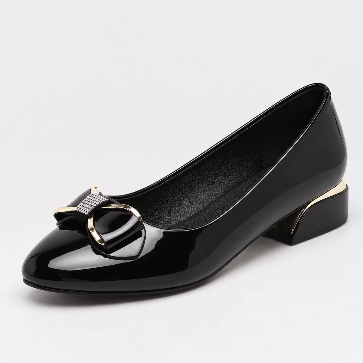Chaussures Femme Vernies Nœud Élégant