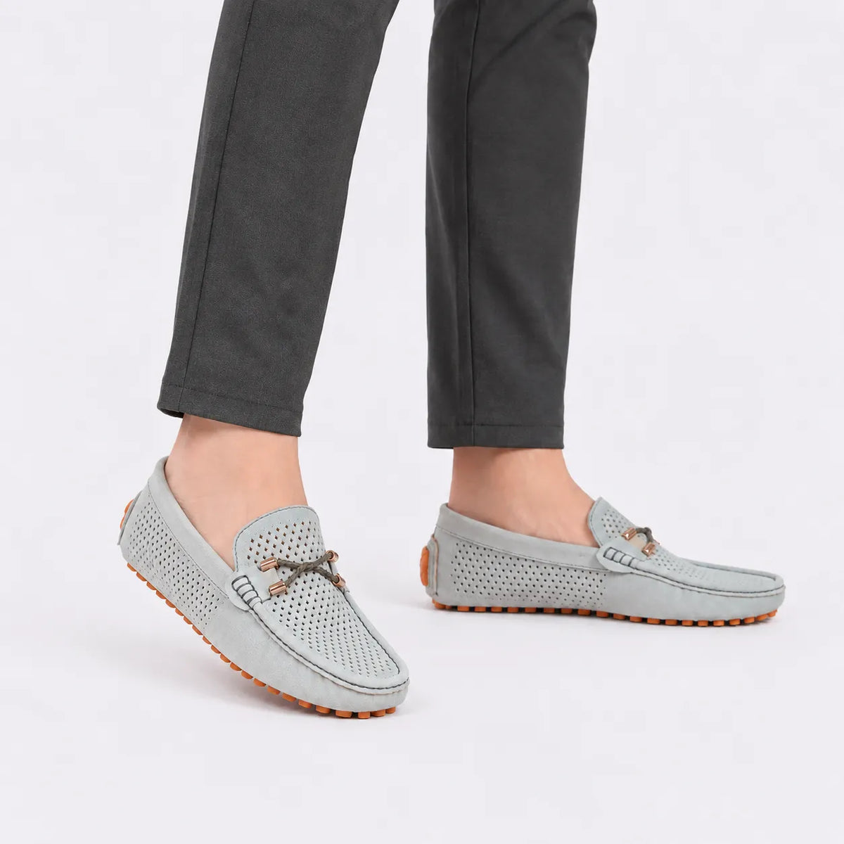 Mocassins Homme Daim Fait Main Bateau