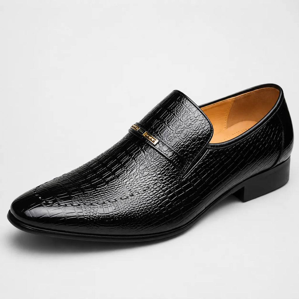 Mocassins Homme Cuir Croco