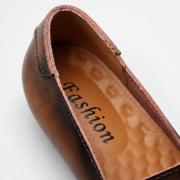 Mocassins Homme Cuir Slip-On Casual