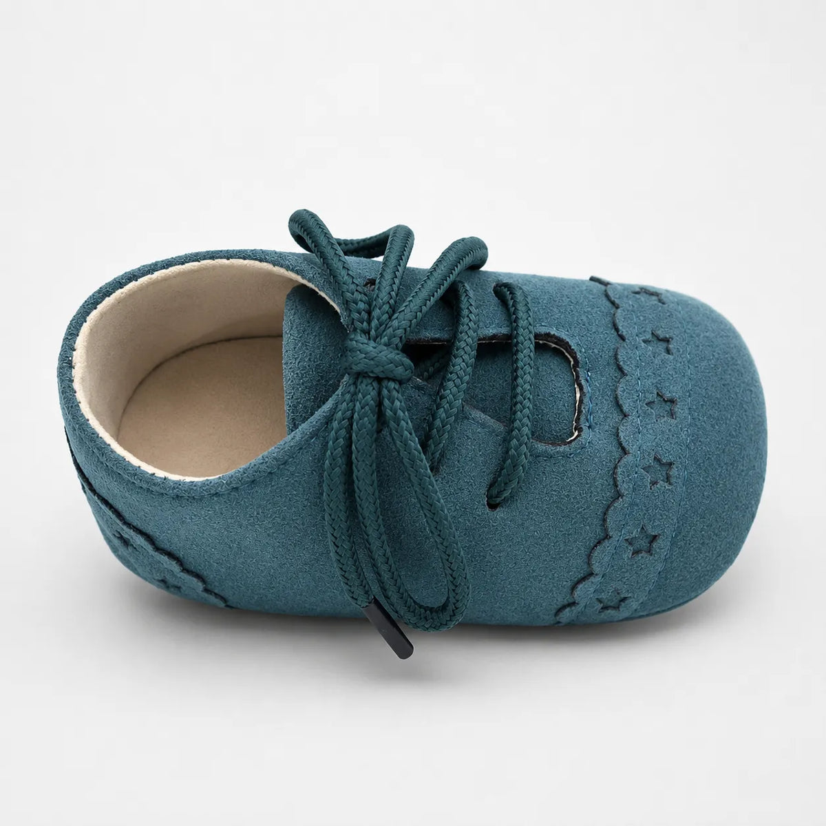 Mocassins Bébé Daim Lacets Franges