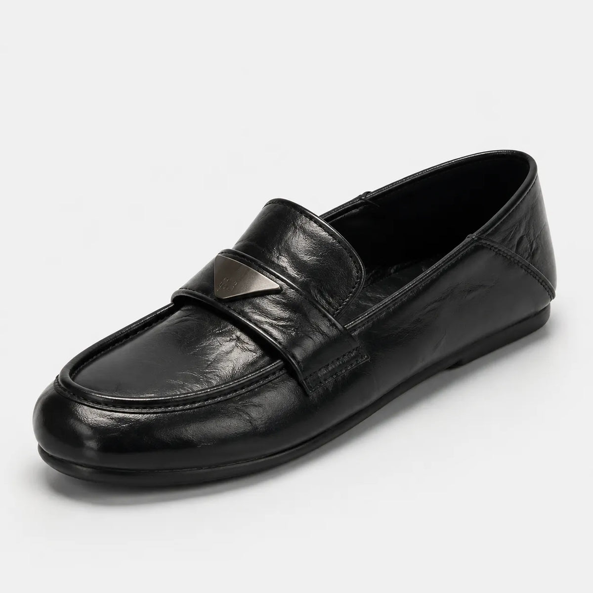 Mocassins Femme Noir Souple Slip-On