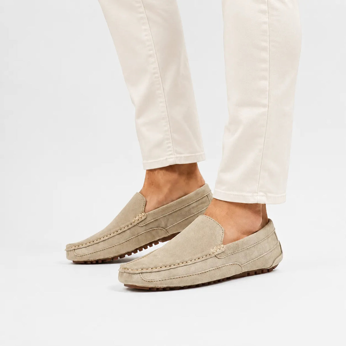 Mocassins Daim Fait Main Luxe