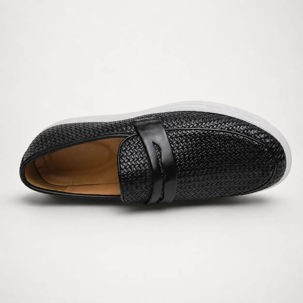 Mocassins Homme Cuir Tressé