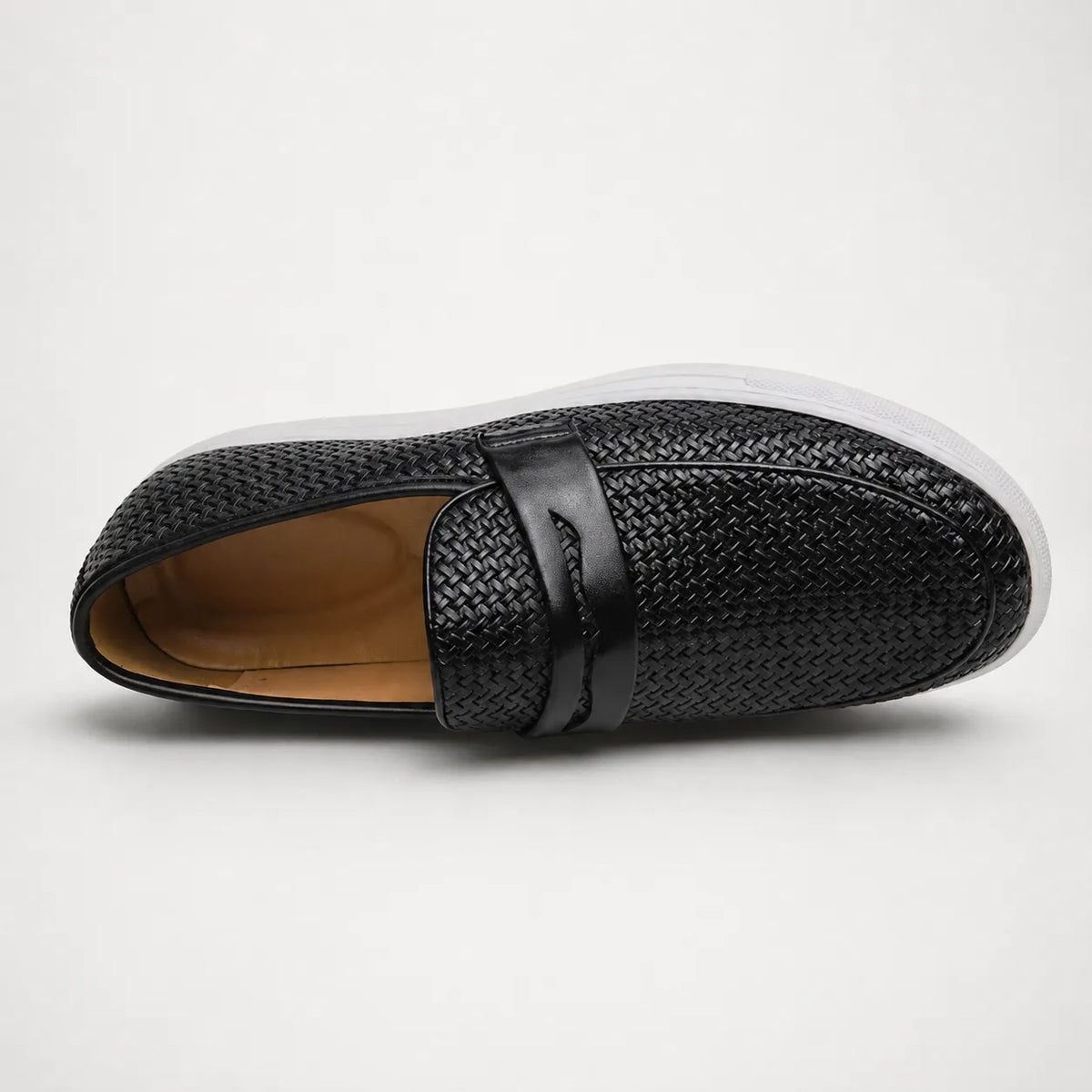 Mocassins Homme Cuir Tressé