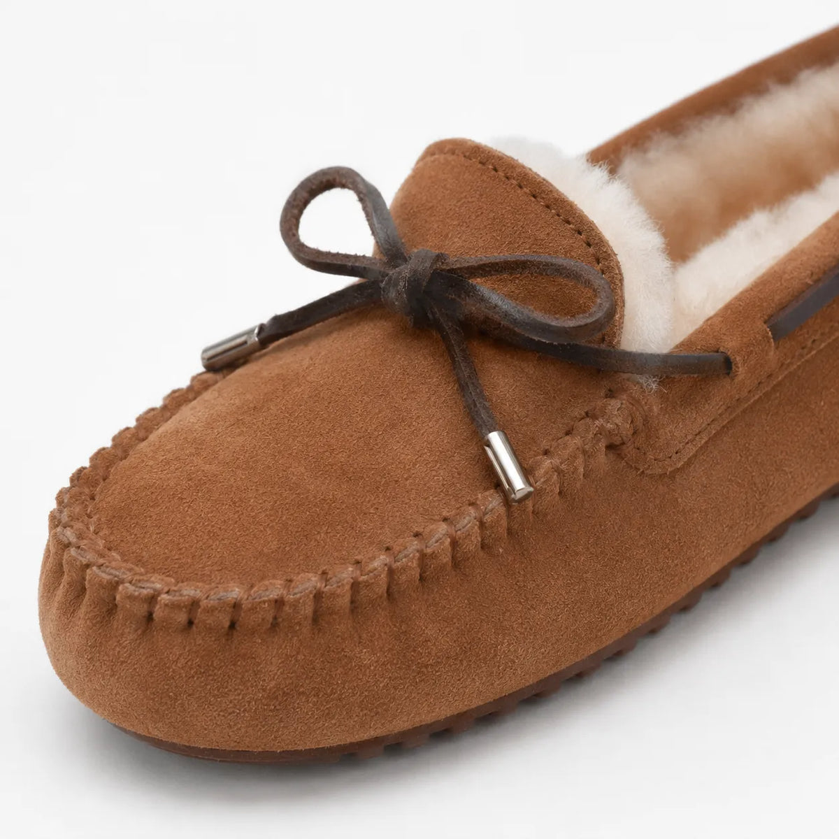 Mocassins Femme Vachette Laine Chaud