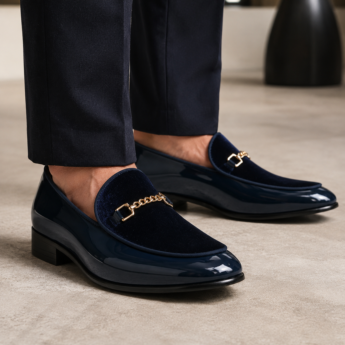 Mocassins Velours Élégant