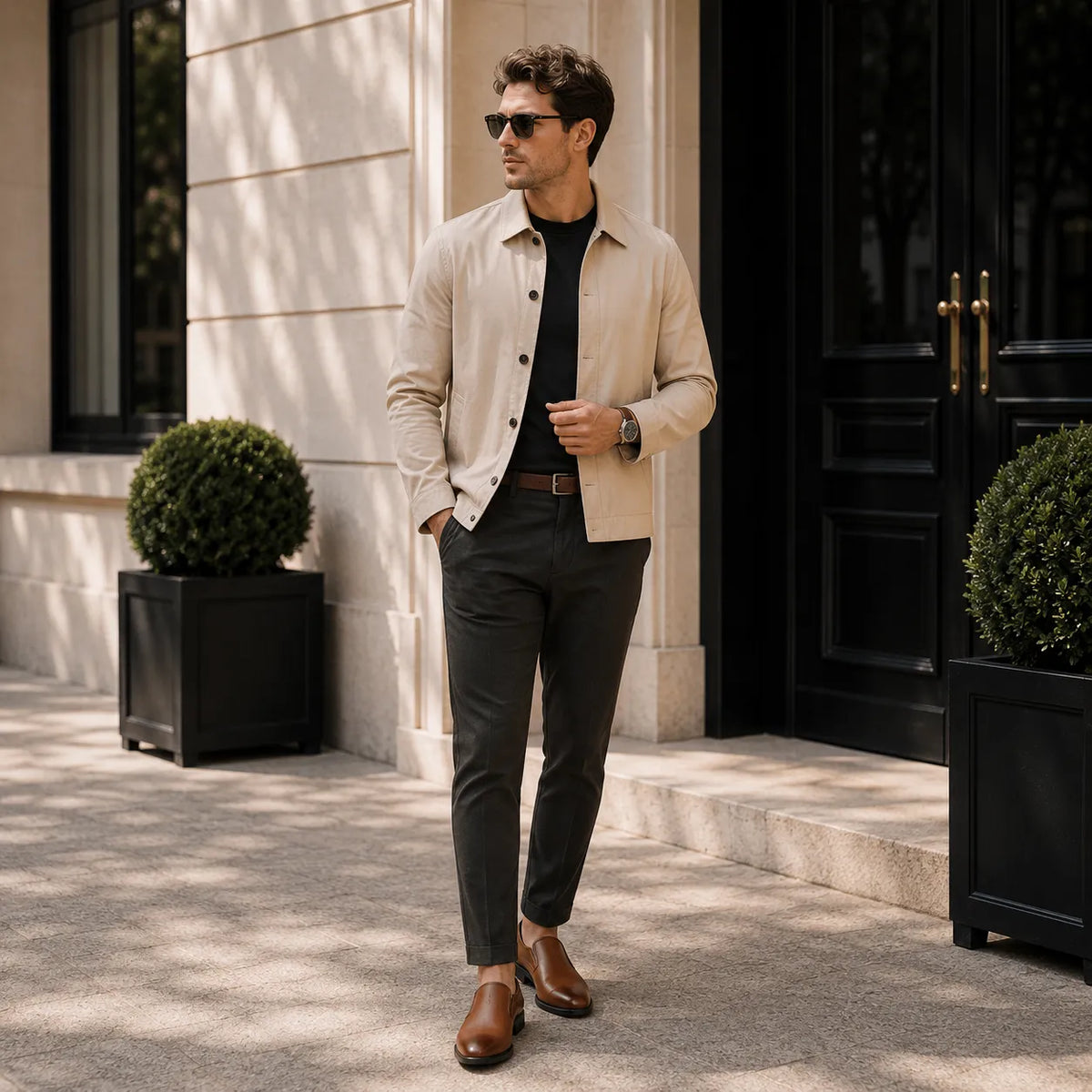 Mocassins Cuir Homme Slip-On