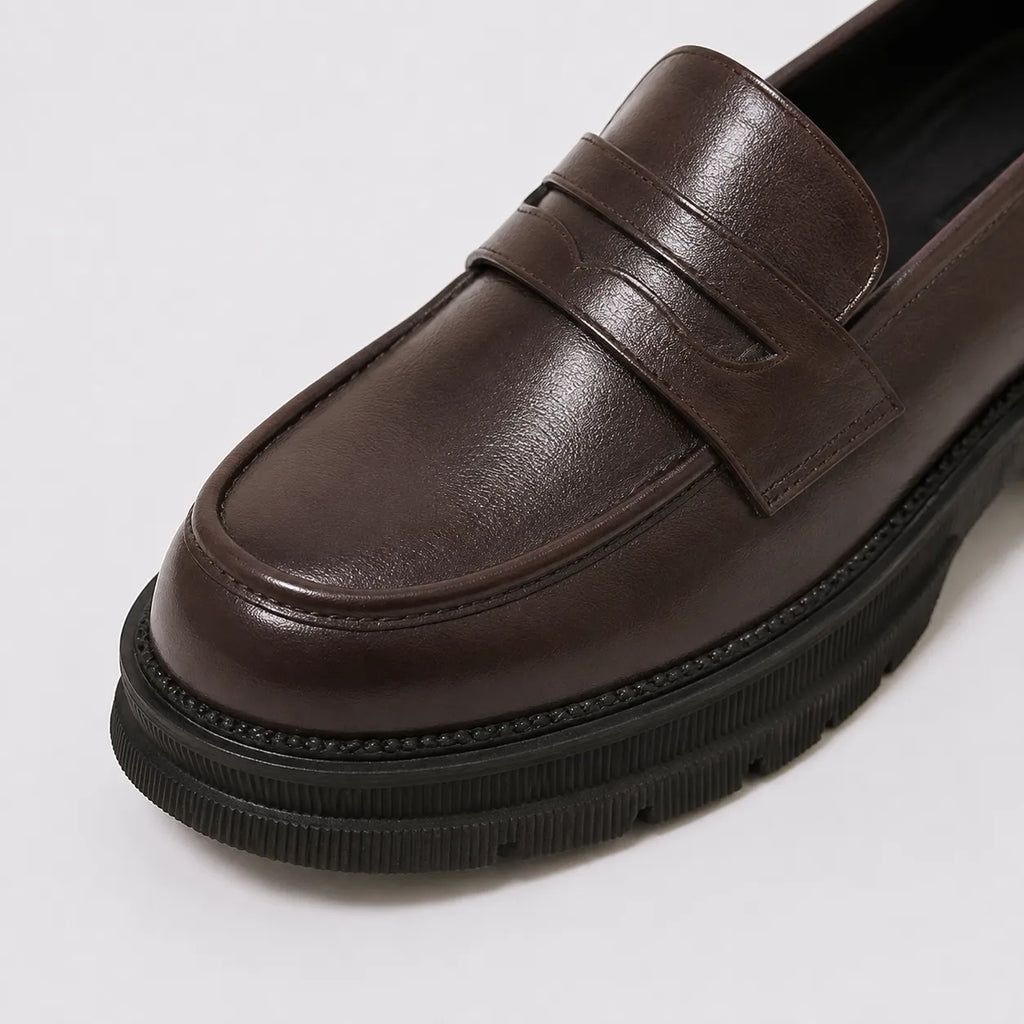 Mocassins Plateforme British Rétro