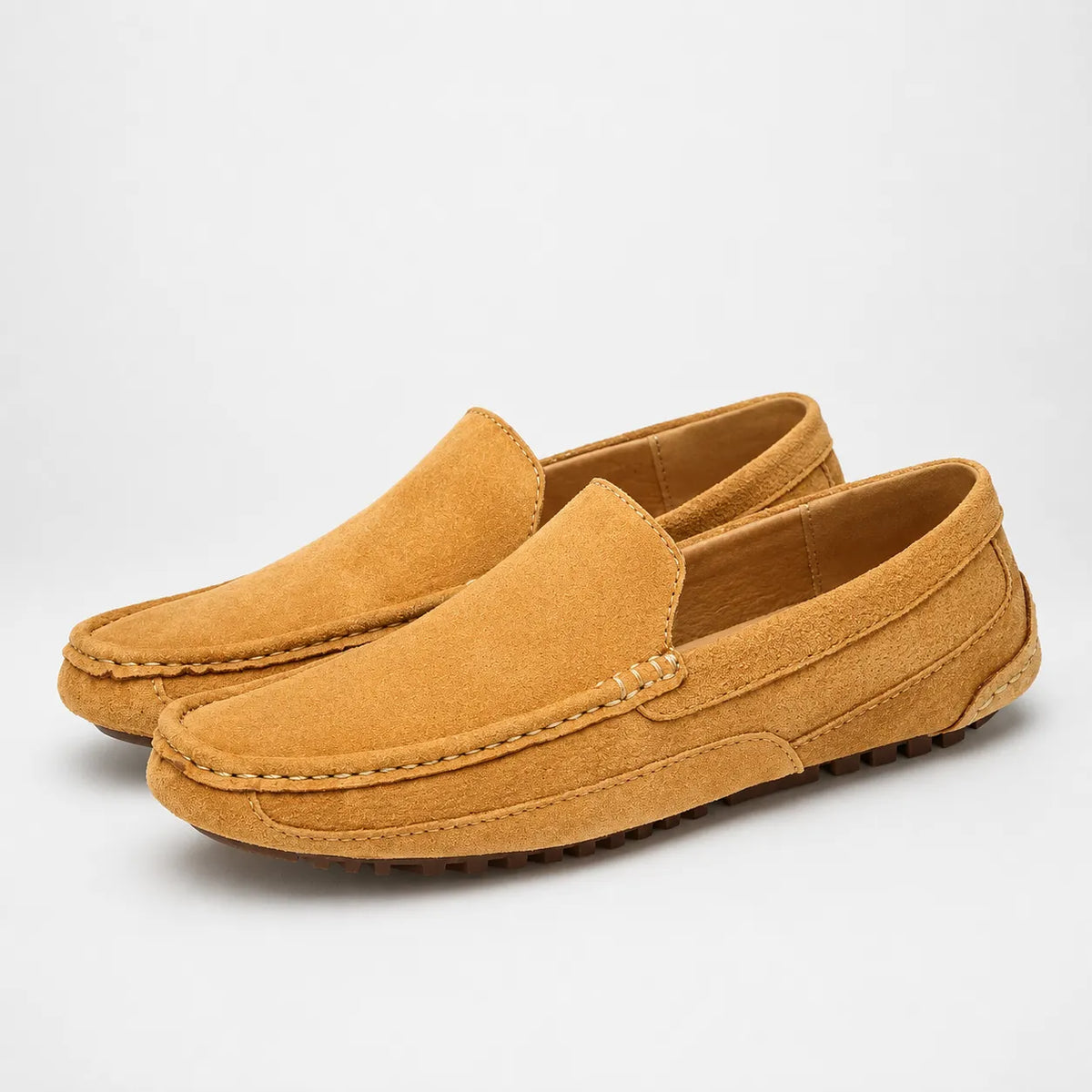 Mocassins Daim Fait Main Luxe