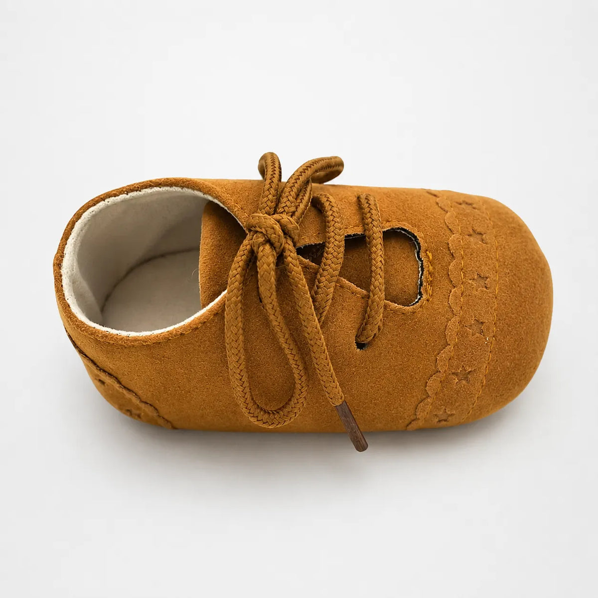 Mocassins Bébé Daim Lacets Franges