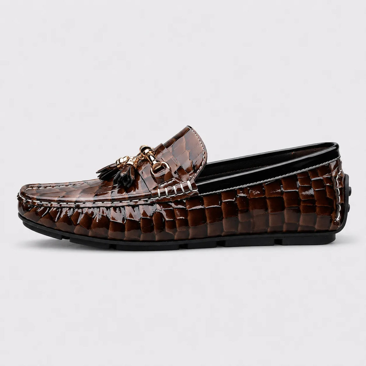 Mocassins Homme Croco Pampilles Luxe
