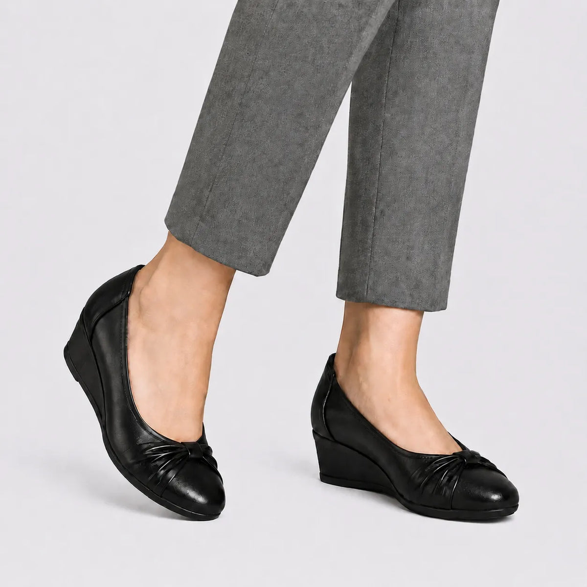 Chaussures Femme Cuir Nœud Confort