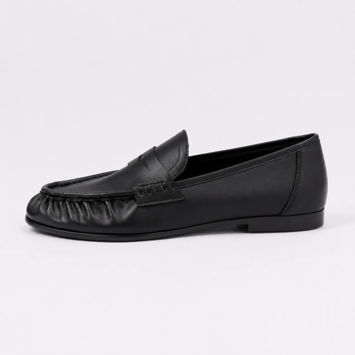 Mocassins Femme Cuir Plissé Luxe