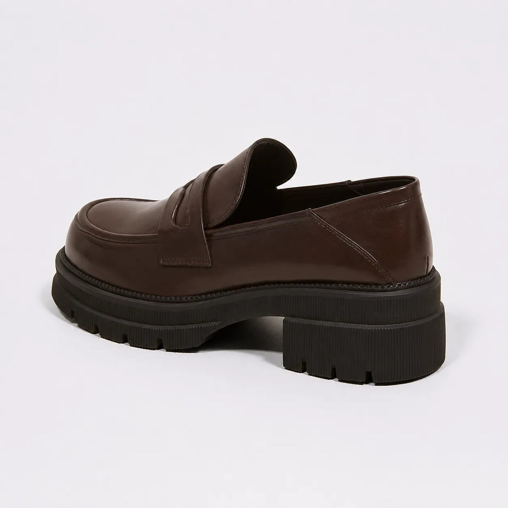 Mocassins Plateforme British Rétro