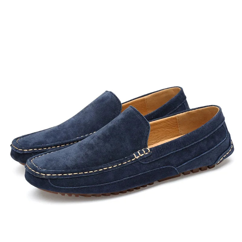 Mocassins Daim Fait Main Luxe