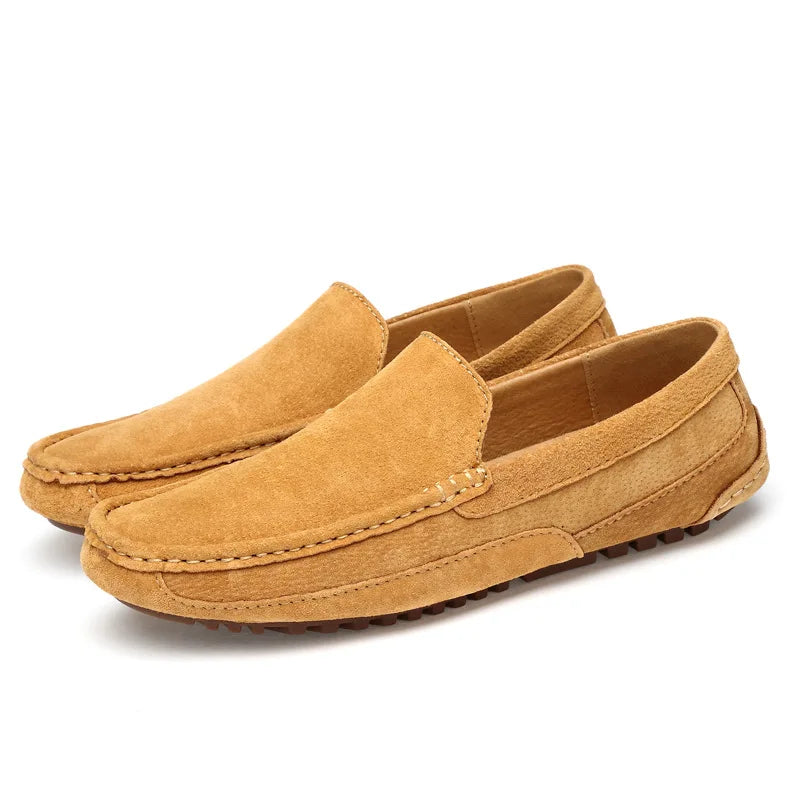 Mocassins Daim Fait Main Luxe