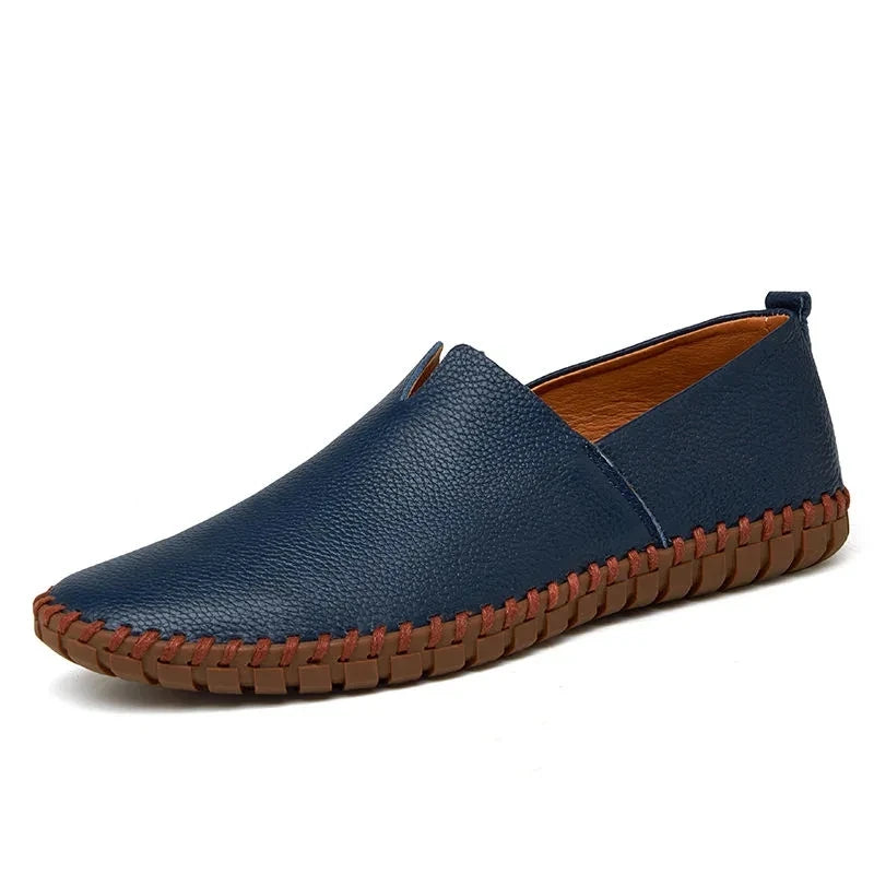 Mocassins Homme Cuir Blanc Business