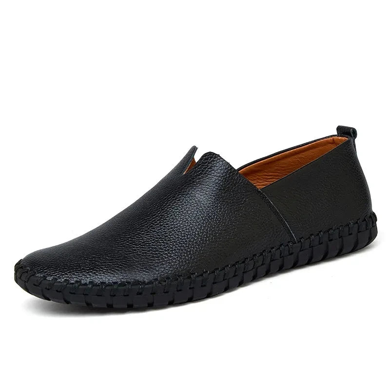 Mocassins Homme Cuir Blanc Business
