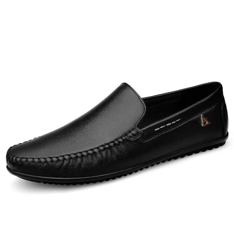 Mocassins Homme Cuir Business Noir