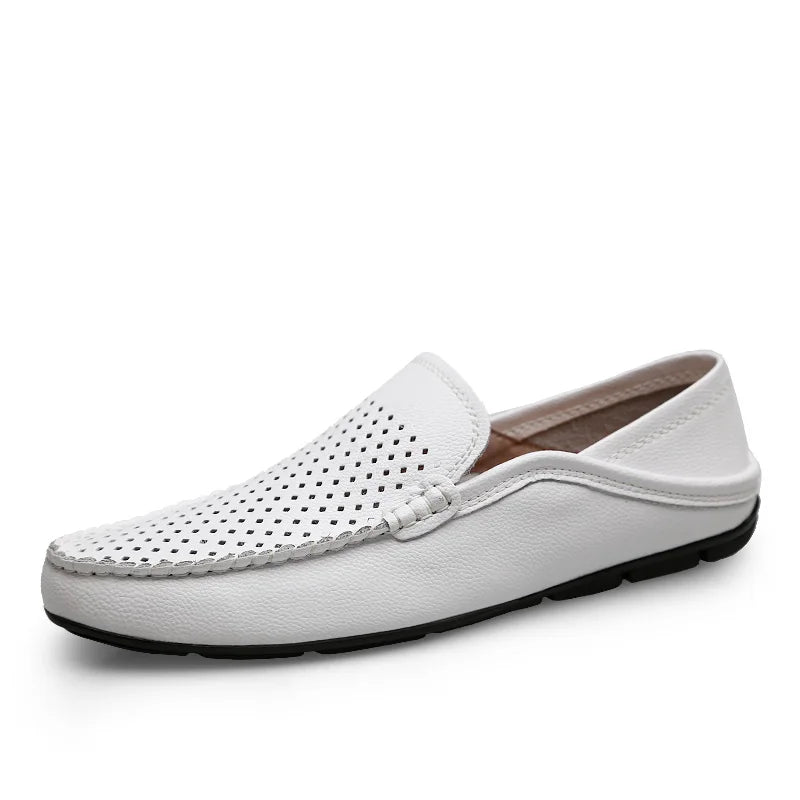 Mocassins Homme Cuir Slip-On